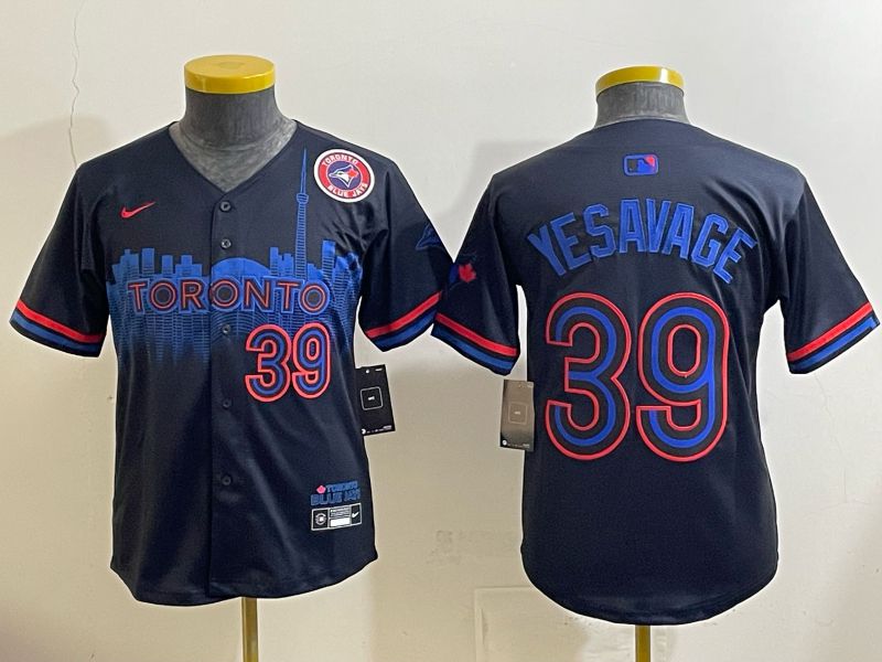 Youth 2025 Nike Toronto Blue Jays #39 Yesavage Blue Game MLB Jersey 08->youth mlb jersey->Youth Jersey